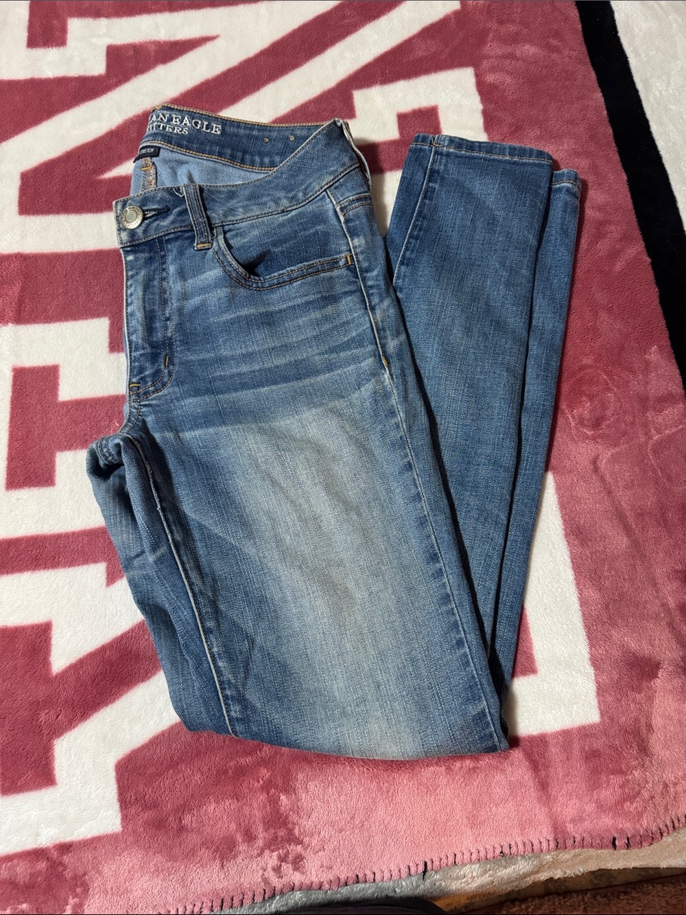 American Eagle Stretch Denim Jeans - Medium Blue Wash